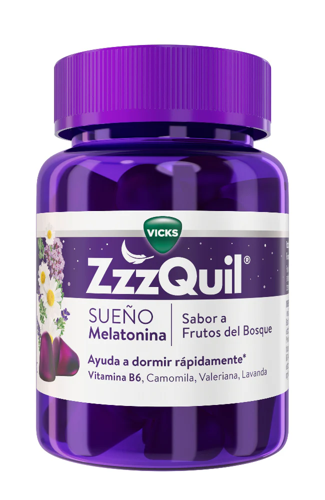 ZzzQuil Sueño Melatonina Sabor Frutos del Bosque 30 Gummies - Imagen 6