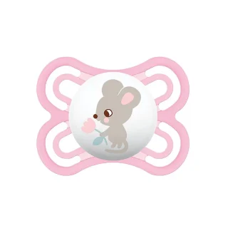MAM Chupete Perfect Silicona +0M (Ratita Rosa)