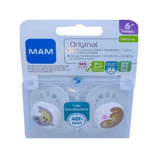 MAM Chupete Tetina de Silicona Original +6 x2
