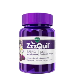 ZzzQuil Sueño Melatonina Sabor Frutos del Bosque 30 Gummies