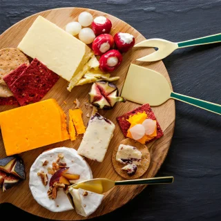 Set de 3 utensilios para queso inox dorado Artesà KitchenCraft