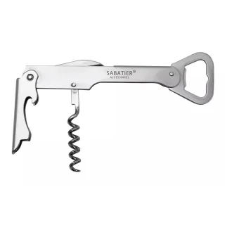 Abridor de botellas 3 en 1 de acero inox Sabatier®