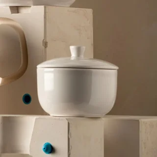 Azucarero de porcelana francesa Madeleine Revol