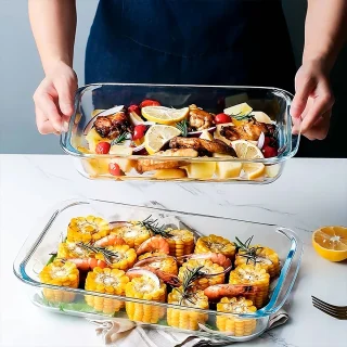 Bandeja de cristal para horno Lock&Lock