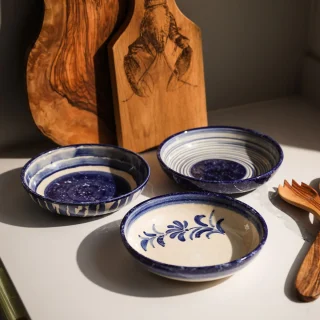 Bol o plato hondo cerámico para servir Selbrae