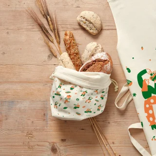 Bolsa de algodón con cordón de Lékué