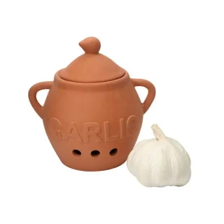Bote para ajos de terracota Dexam