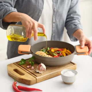 Cacerola baja antiadherente Compac Pro Bra