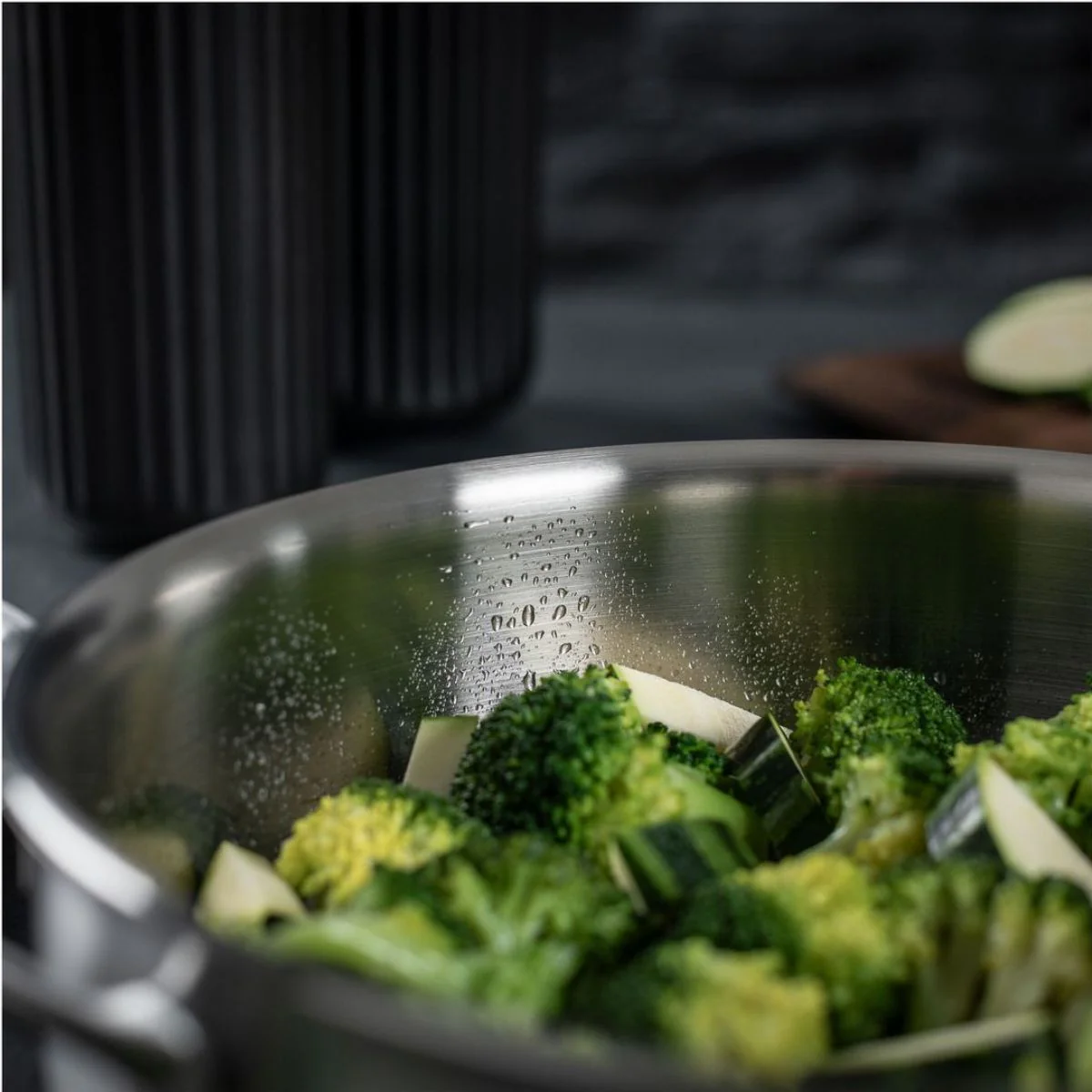 Cacerola baja tipo rustidera de acero inoxidable 5 capas Fiveply Kuhn Rikon - Imagen 8