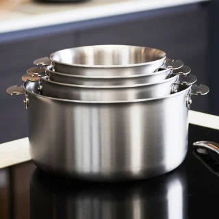 Cazo y ollas de acero inoxidable Alchimy Loqy de De Buyer