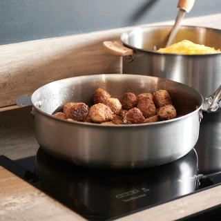 Cazo bajo acero y sauté inox Alchimy Loqy de De Buyer