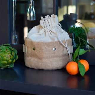 Cesta almacenamiento con bolsa extraíble de Pebbly