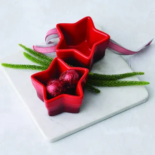 Conjunto de 2 ramequines Estrella Colección Christmas Le Creuset