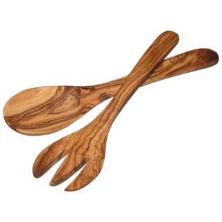 Cubiertos para ensalada de madera de olivo KitchenCraft