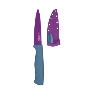 Cuchillo multiusos con funda afiladora ColourWorks KitchenCraft