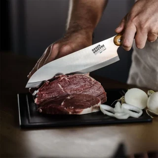 Cuchillo santoku con mango de madera de olivo Roger Orfevre