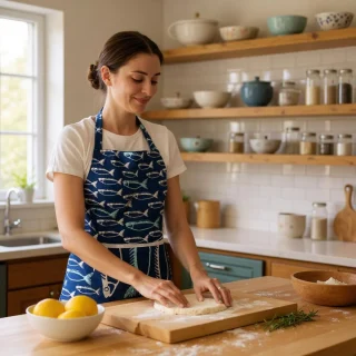 Delantal de cocina Fish Dexam