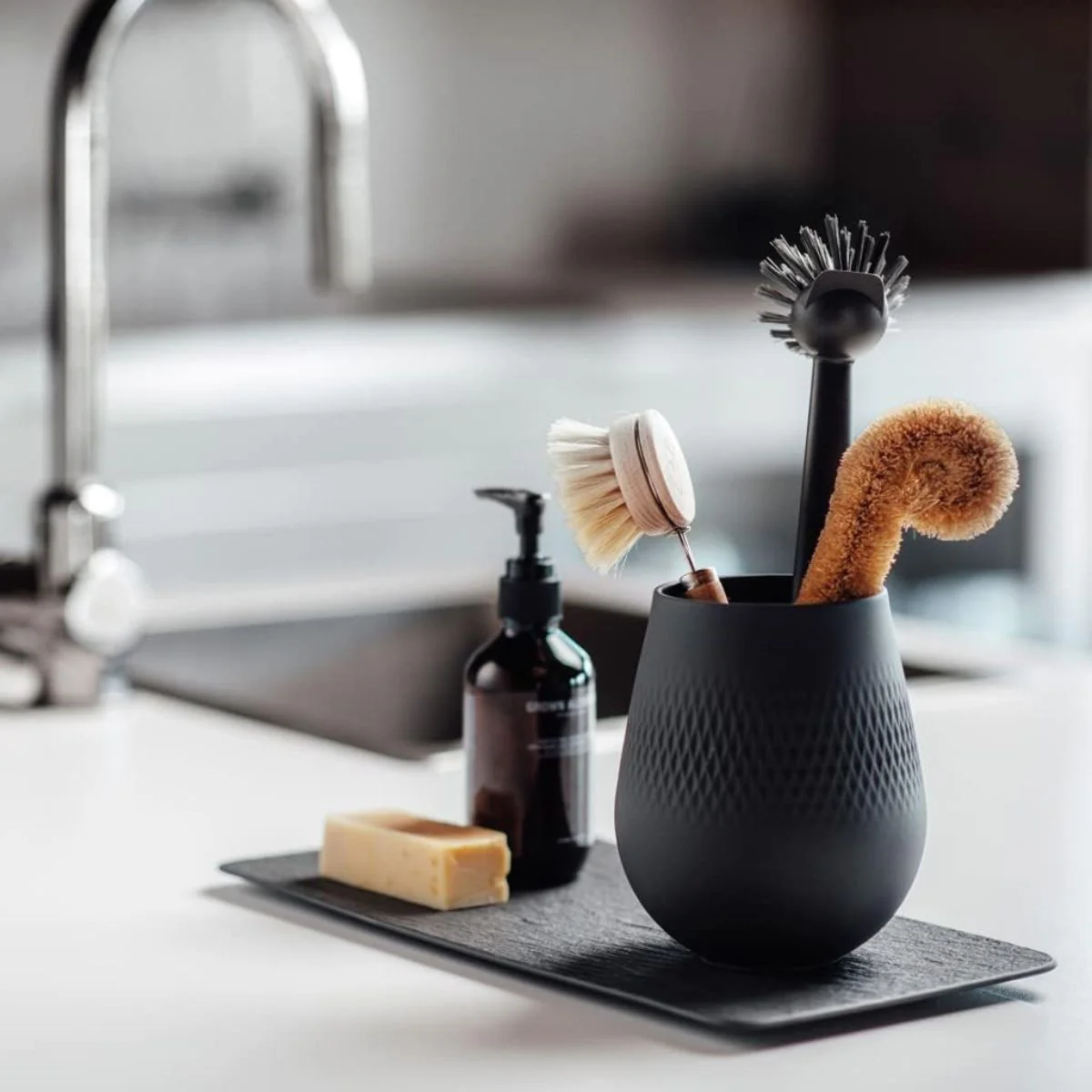 Bandeja rectangular de porcelana para servir Manufacture Rock Villeroy & Boch - Imagen 4