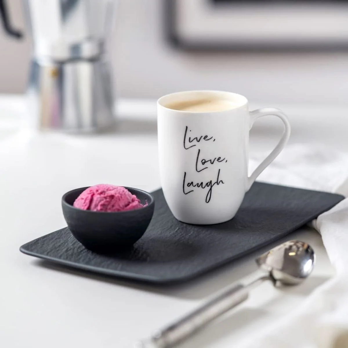 Bandeja rectangular de porcelana para servir Manufacture Rock Villeroy & Boch - Imagen 5