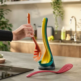 Juego de 5 utensilios de cocina con soporte Nest Utensils Plus Joseph Joseph