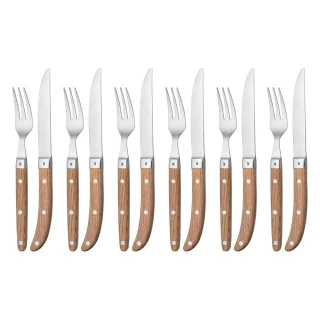Set de 6 tenedores y cuchillos de carne Ranch WMF