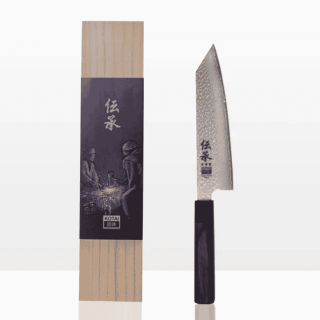 Cuchillos de acero damasco japonés Densho Kotai