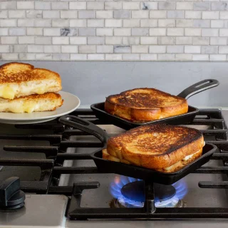 Sartén mini cuadrada de hierro fundido Lodge