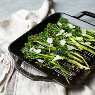 Plancha grill cuadrada con asas 28cm Chef Collection Lodge