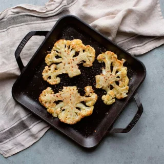 Plancha lisa cuadrada con asas 28cm Chef Collection Lodge