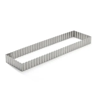 Marco rectangular perforado acanalado De Buyer