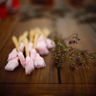 Mini pincel Chiffon Pink Le Creuset