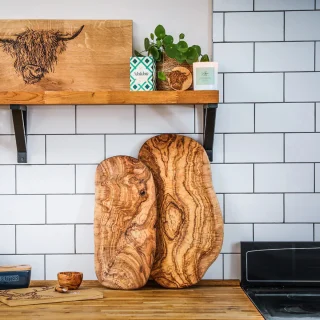 Tabla para cortar de madera de olivo Selbrae