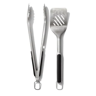 Set de pinzas y pala XL para barbacoa de acero inoxidable OXO