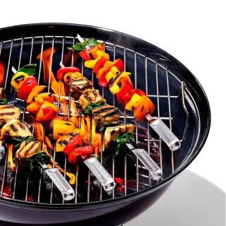 Set de 6 pinchos XL de acero inox para barbacoa OXO