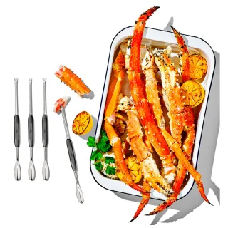 Set de 4 tenedores para mariscos y aceitunas OXO