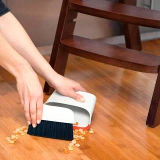 Cepillo con pala recogedora compacto OXO