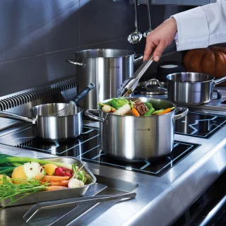 Olla alta de acero inoxidable Prim Appety de De Buyer