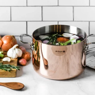 Olla alta de cobre Prima Matera De Buyer (inducción)