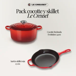 Pack cocotte y skillet Le Creuset