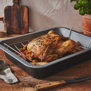 Bandeja antiadherente con rejilla para asar 36 y 41 cm Baker & Salt®