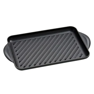 Parrilla grill rectangular Tradition 32 x 21,8 cm negra de Le Creuset