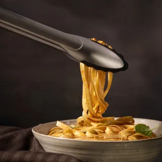 Pinzas multiusos de inox y borde de silicona con bloqueo Rösle