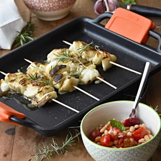 Plancha Rectangular antiadherente Plana Magma Monix