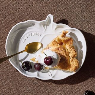 Plato Calabaza mediano blanco Le Creuset