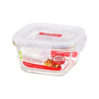 Recipientes de cristal cuadrados con tapa Lock&Lock