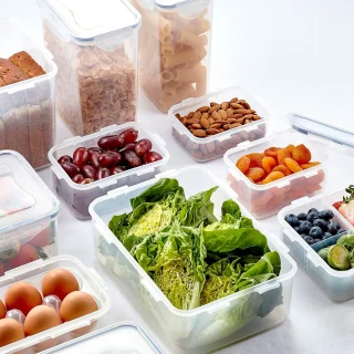 Recipientes de plástico reciclado con tapa ECO Lock&Lock