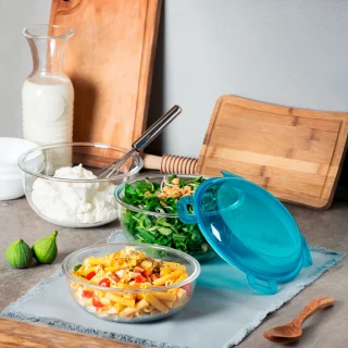 Recipientes de cristal con tapa Frigoverre Evolution de Bormioli Rocco