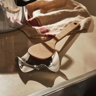 Reposa cucharas de acero inoxidable Blip Alessi