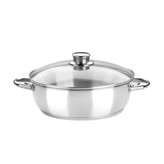 Rustidera de acero inoxidable con tapa cristal Optima Monix