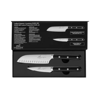 Set de 2 cuchillos con pelador y Santoku Egide Sabatier®